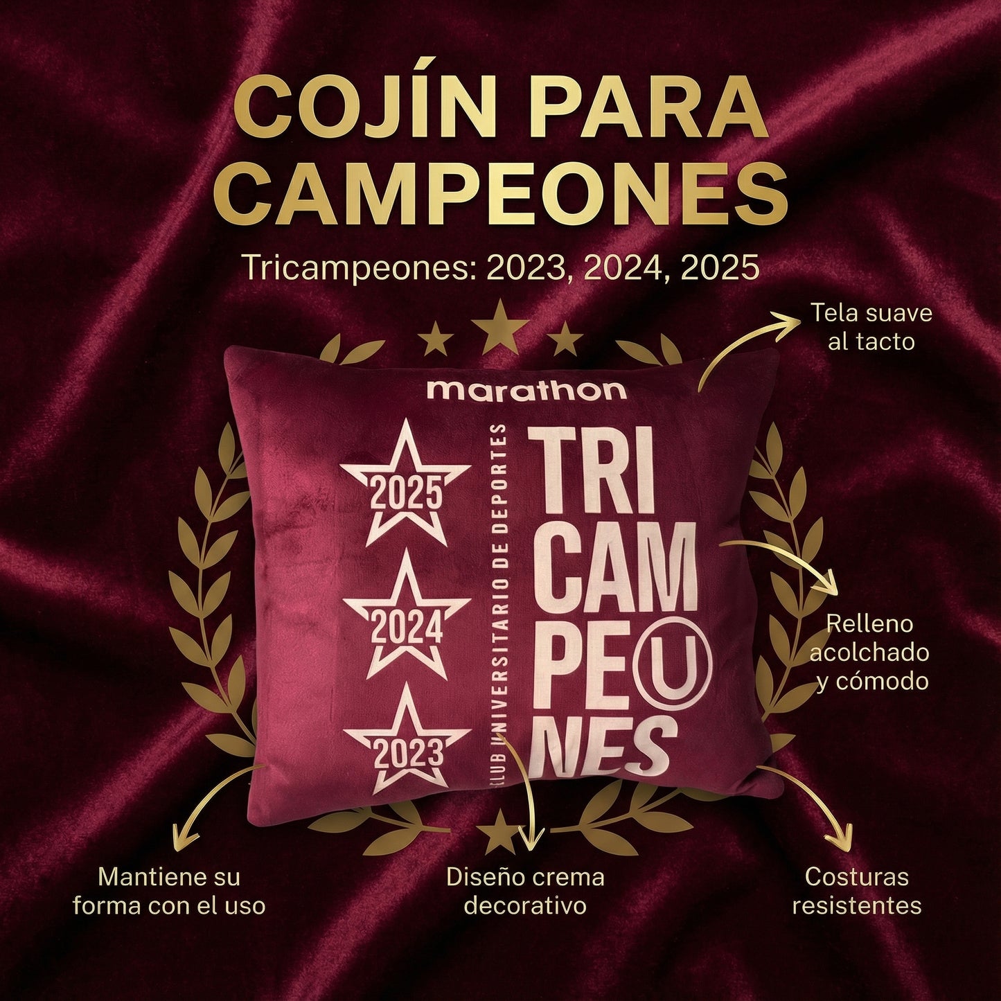 Cojin Tricampeon